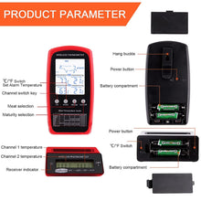 Load image into Gallery viewer, Wireless Digital Cooking Meat BBQ Thermometer - Dual Probe JK022
