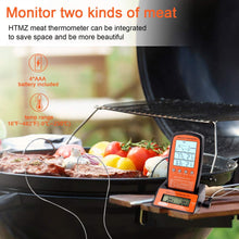 Load image into Gallery viewer, Wireless Digital Cooking Meat BBQ Thermometer - Dual Probe JK021
