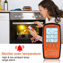 Load image into Gallery viewer, Wireless Digital Cooking Meat BBQ Thermometer - Dual Probe JK021
