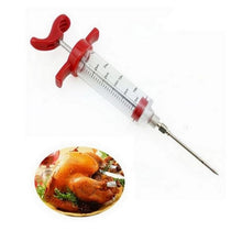 Load image into Gallery viewer, Stainless Steel Needle Meat Marinade Injector Flavour Seasoning Syringe Kitchen JK020
