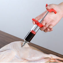 Load image into Gallery viewer, Stainless Steel Needle Meat Marinade Injector Flavour Seasoning Syringe Kitchen JK020
