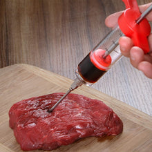 Load image into Gallery viewer, Stainless Steel Needle Meat Marinade Injector Flavour Seasoning Syringe Kitchen JK020
