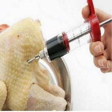 Load image into Gallery viewer, Stainless Steel Needle Meat Marinade Injector Flavour Seasoning Syringe Kitchen JK020
