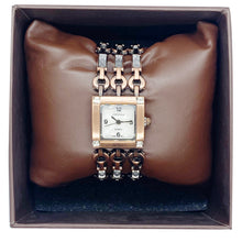 Load image into Gallery viewer, White Shell Dial Bronze Bracelet Lady Watch w/Gift Box
