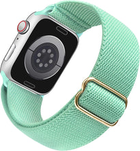 Load image into Gallery viewer, Yiren Elastic Strap for Apple Watch Band 45mm 44mm 42mm Comfortable Adjustable Sport Band for iWatch Series 7 6 5 4 SE 3 2 1 Ladies Mens - Mint Green RY026
