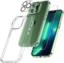 Load image into Gallery viewer, Yiren [3 in 1] Specially designed for iPhone 13 Pro case with 1pc tempered glass screen protector + 1pc camera lens protector+1pc shockproof ultra-thin case military grade drop protection RY015
