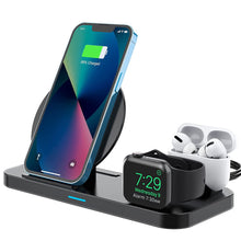 Load image into Gallery viewer, Wireless Charger, 3 in 1 Qi-Certified Fast Charging Station Compatible Apple Watch &amp; AirPods,  Andriod Phone JK002
