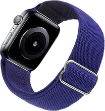 Load image into Gallery viewer, Yiren Elastic Strap for Apple Watch Band 45mm 44mm 42mm Comfortable Adjustable Sport Band for iWatch Series 7 6 5 4 SE 3 2 1 Ladies Mens - Royal Blue RY024
