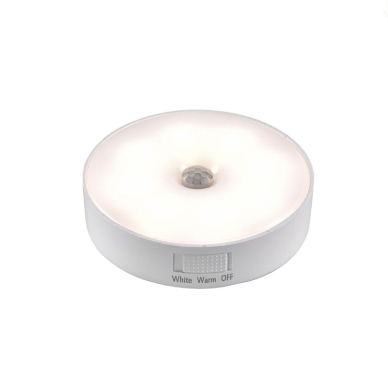 Yiren LED night light. New body sensor lights, automatic on/off, cool white/warm white. Dimmable Magnetic Wall Lamp Safety Light for Corridor, Bathroom, Bedroom, Kitchen, Staircase, Warm White RY036