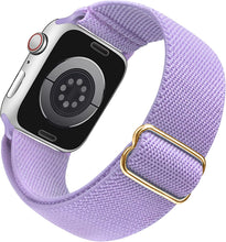 Load image into Gallery viewer, Yiren Elastic Strap for Apple Watch Band 45mm 44mm 42mm Comfortable Adjustable Sport Band for iWatch Series 8 7 6 5 4 SE 3 2 1 Ladies Mens - Lilac RY020
