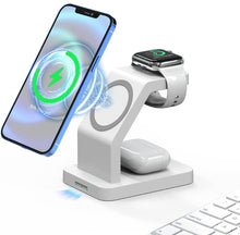 Load image into Gallery viewer, Magnetic Wireless Charger for MagSafe iPhone 13/12, for iPhone + iWatch + AirPods 3 JK005
